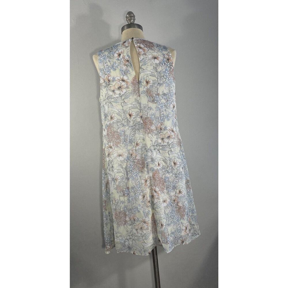 Tommy Hilfiger Women’s 10 Trapeze Sundress Dress Floral Print Sleeveless Keyhole - Picture 4 of 12